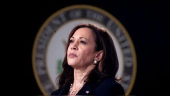 Former US Vice President Kamala Harris. Reuters File