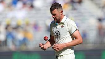 Australia will miss Josh Hazlewood in the second Test against India after the pacer sustained a side strain. AP 
