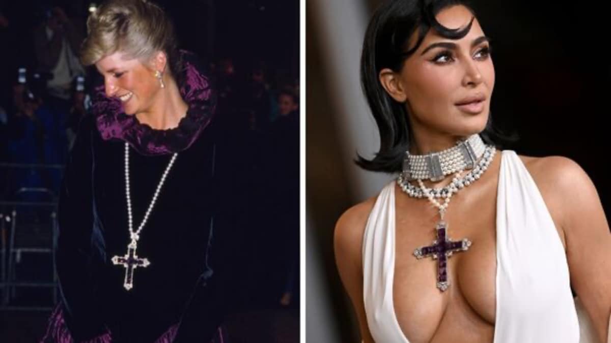 Kim Kardashian slammed for wearing Princess Dianna’s $200,000 Cross Necklace, user says ‘Why is she so obsessed with wearing dead or icon celebrities stuff?’