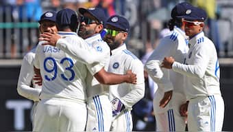 Team India take 1-0 lead in Test series against Australia after winning the Perth Test. Image: AP