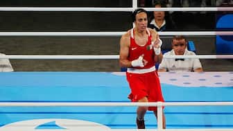 The gender identity of Algerian boxer Imane Khelif is once again under scrutiny. Image: Reuters 
