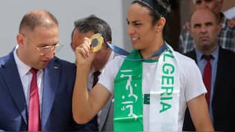 Algerian boxer Imane Khelif controversially won gold at the 2024 Paris Olympics in August. Reuters 
