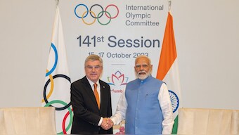 PM Narendra Modi announced in 2023 that India will be bidding to host the 2036 Summer Olympics. PTI
