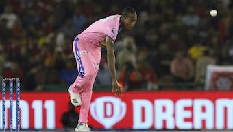 Jofra Archer las played for Rajasthan Royals in IPL 2020, when he had taken 20 wickets. AP 