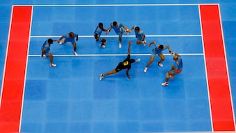 Indian and Pakistani players compete in the 2014 Asian Games in Incheon, South Korea. Reuters