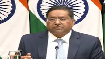 MEA Spokesperson Randhir Jaiswal during a press briefing on Friday. ANI 