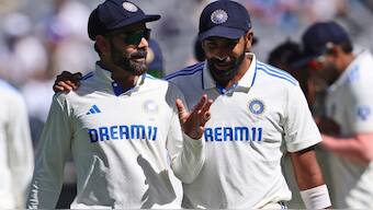 Jasprit Bumrah spoke on the importance of having Virat Kohli in the Indian team following their 295-run win over Australia in Perth Test. AP 