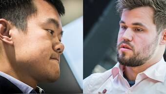 Magnus Carlsen said Ding Liren is struggling to make right calls at right time. Images: Lennart Ootes for FIDE