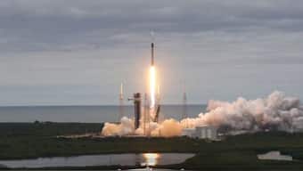 Elon Musk’s SpaceX launches ISRO’s GSAT-N2 communication satellite. Source Screengrab  |  X |   @SpaceX