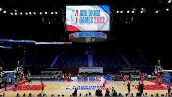 NBA preseason basketball games were held in Abu Dhabi, UAE, in October this year. Image: PTI