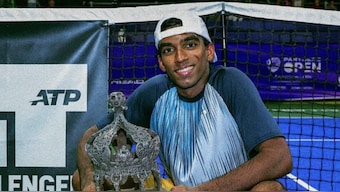 After featuring in the qualifiers of the US Open earlier this year, Indian-American tennis player Nishesh Basavareddy will be gearing up for his Grand Slam debut in January after securing a wildcard entry into the Australian Open. Image credit: X/@ATPChallenger
