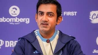 India head coach Gautam Gambhir addressed the media in Mumbai ahead of the team's departure to Australia. PTI 