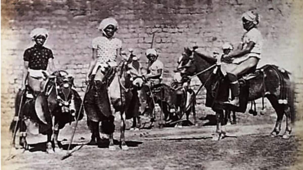 An undated photo of a group of Manipuri polo players. Firstpost via Kangla Online