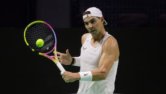 Rafael Nadal has been practicing for a week to prepare for his farewell at the Davis Cup 2024. Image: Reuters