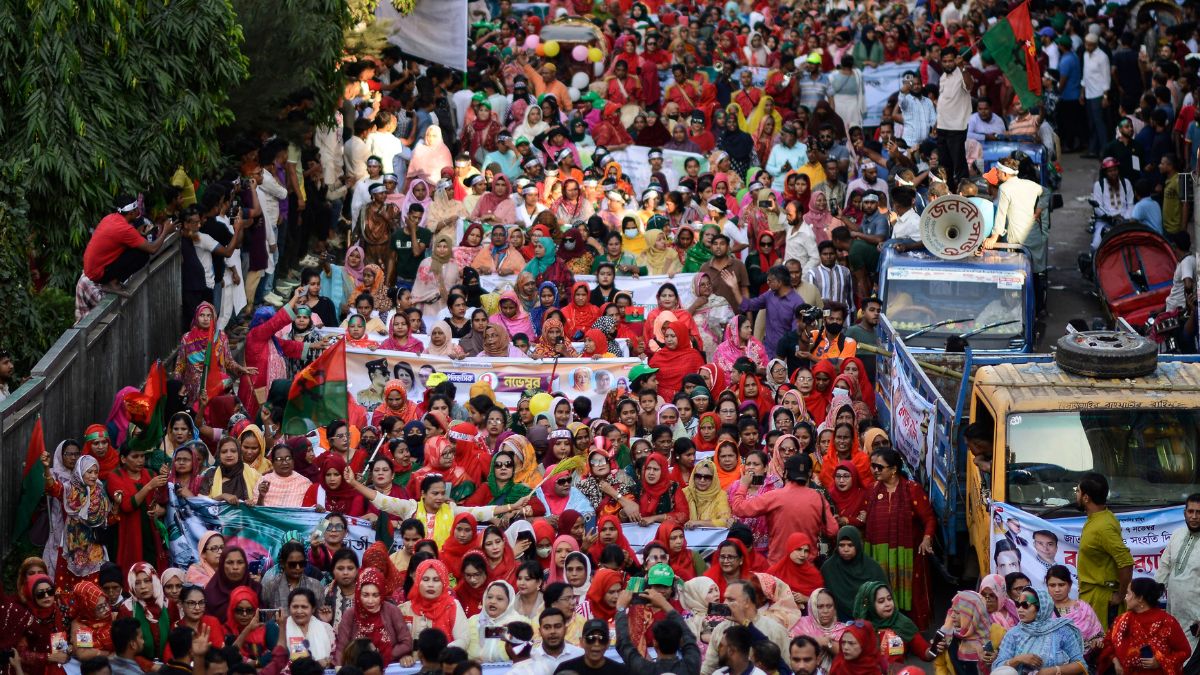 Thousands of Bangladesh Nationalist Party (BNP) activists participate in a rally in Dhaka, Bangladesh, Friday, Nov. 8, 2024. - AP Thousands of Bangladesh Nationalist Party (BNP) activists participate in a rally in Dhaka, Bangladesh, Friday, Nov. 8, 2024. - AP