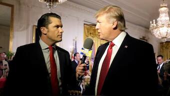 US President Donald Trump and Pete Hegseth. Image- Reuters