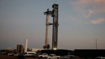 SpaceX's next-generation Starship spacecraft atop its powerful Super Heavy rocket is prepared for launch at the company's Boca Chica launch pad in Brownsville, Texas, U.S., November 18, 2024. Image- Reuters