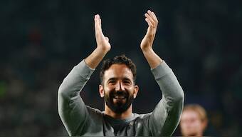 Ruben Amorim trained Manchester United players for the first time on Monday (18 November). Image: Reuters