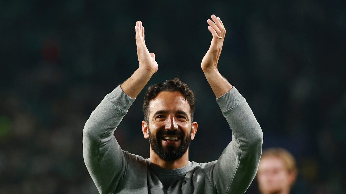 Ruben Amorim trained Manchester United players for the first time on Monday (18 November). Image: Reuters Ruben Amorim trained Manchester United players for the first time on Monday (18 November). Image: Reuters
