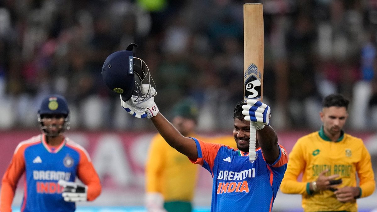 Sanju Samson is the first Indian player to smash back-to-back centuries in T20Is. Image; AP Sanju Samson is the first Indian player to smash back-to-back centuries in T20Is. Image; AP
