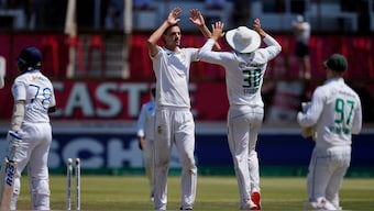 South African left-arm pacer Marco Jansen was adjudged the Player of the Match for his 11-wicket match haul against Sri Lanka in Durban, including figures of 7/13 in the first innings. AP
