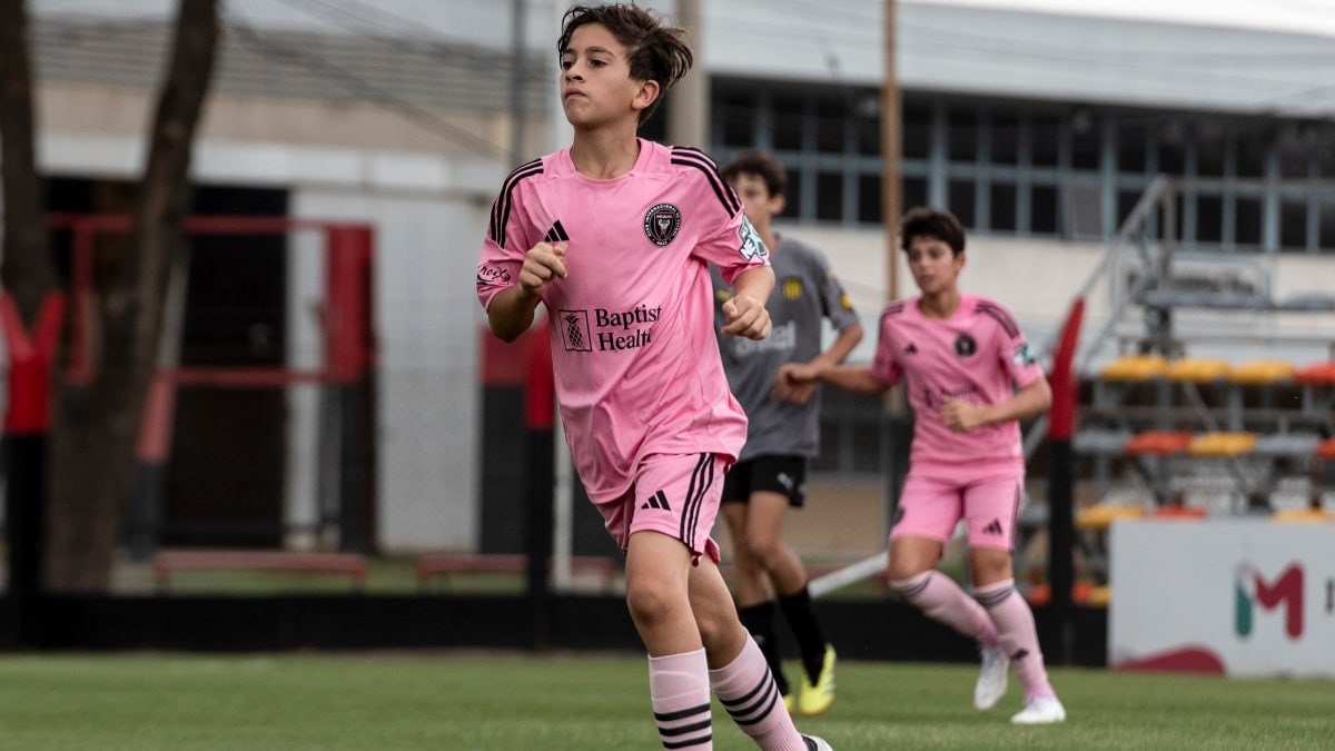 Lionel Messi's son Thiago makes his football debut in Rosario, is later substituted by Luis Suarez's son