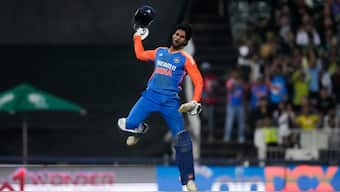 India's Tilak Varma became only the fifth batter in T20I history to score a century in consecutive innings. AP