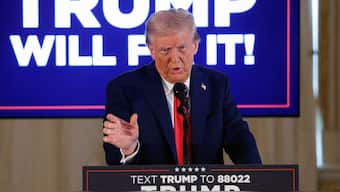 Republican presidential nominee and former US President Donald Trump delivers "Trump Will Fix It" remarks during a press conference at Mar-a-Lago, in Palm Beach, Florida, US, October 29, 2024. File Image/Reuters