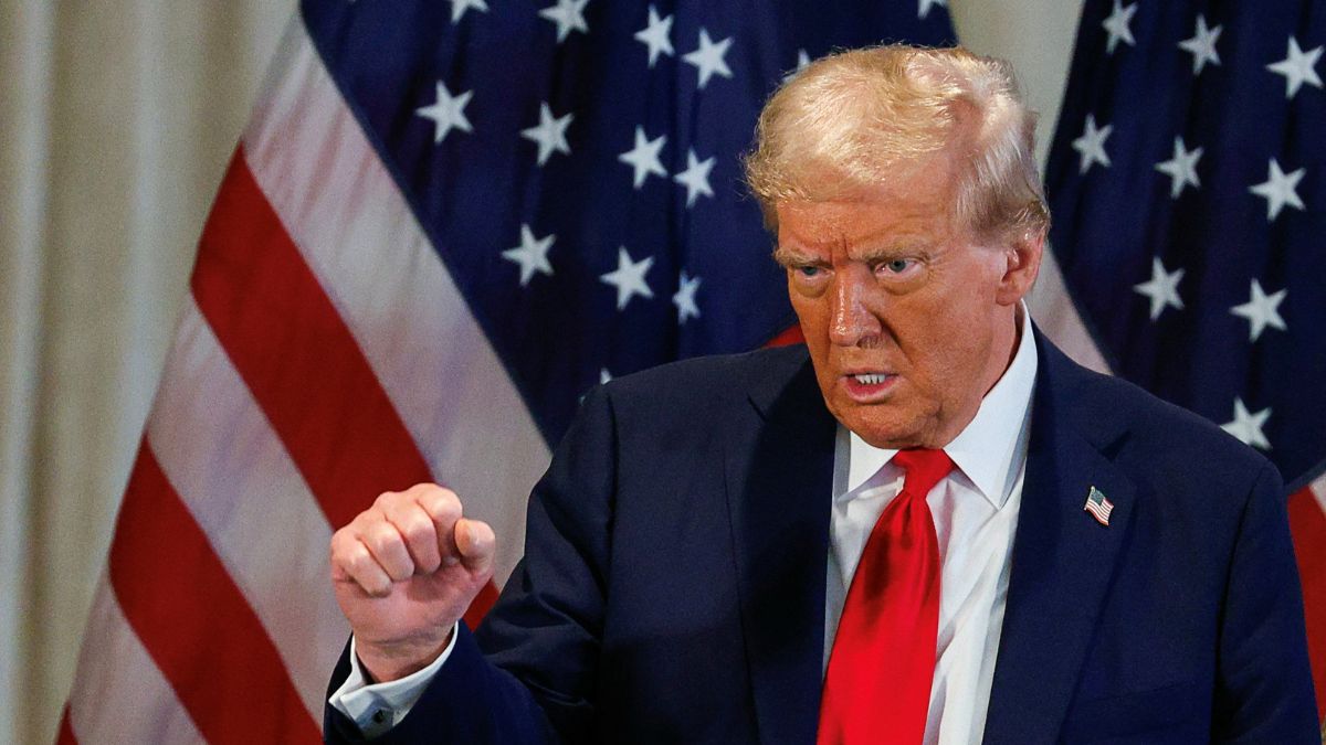 Republican presidential nominee and former US President Donald Trump delivers remarks during a press conference at Mar-a-Lago, in Palm Beach, Florida, US, October 29, 2024. File Image/Reuters Republican presidential nominee and former US President Donald Trump delivers remarks during a press conference at Mar-a-Lago, in Palm Beach, Florida, US, October 29, 2024. File Image/Reuters