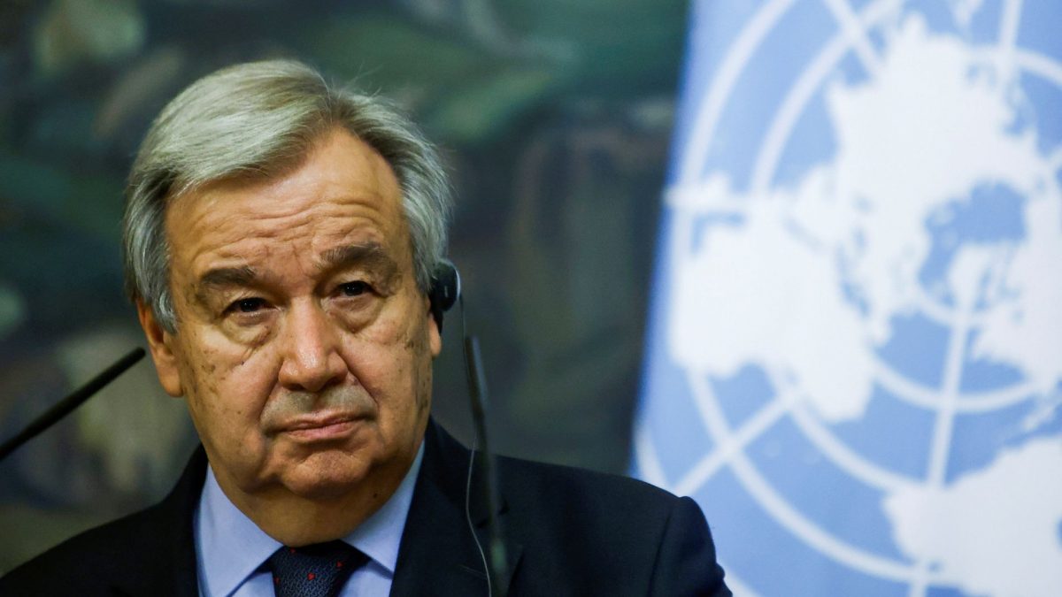 UN Secretary-General Antonio Guterres. Reuters File UN Secretary-General Antonio Guterres. Reuters File