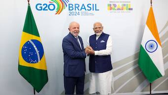 President Lula meeting PM Modi on the sidelines of G20 Summit. Image courtesy: @narendramodi/X