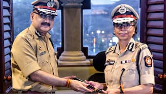 Newly-appointed Maharashtra Director of Police Rashmi Shukla takes charge, in Mumbai, January 9, 2024. File Photo/PTI