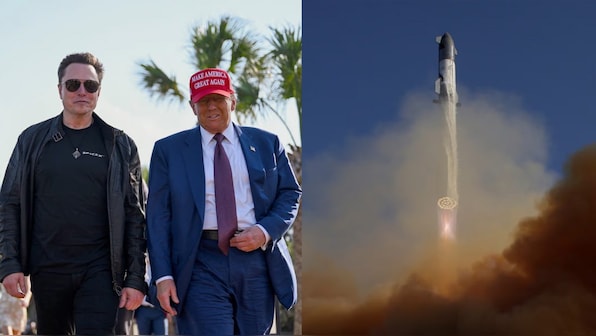 WATCH: Elon Musk’s SpaceX launches giant Starship rocket, Trump watches from Texas facility