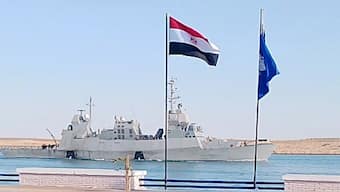The vessel, which sailed south from the Mediterranean to the Red Sea, flew the flags of Israel and Egypt. Image Courtesy: @JounSpan/X