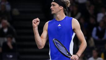 Alexander Zverev will face France's Ugo Humbert in the Paris Masters final. AP 