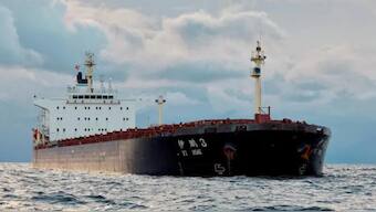Chinese ship Yi Peng Three in the Kattegat strait off Denmark. Reuters