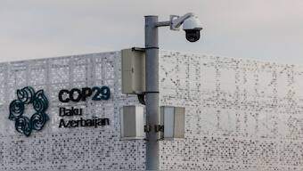 The venue of the United Nations climate change conference, known as COP29, ahead of the summit beginning in Baku, Azerbaijan. File  image/ Reuters