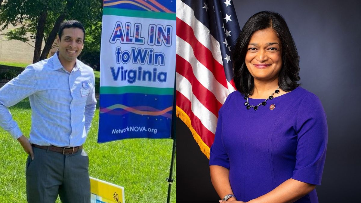 Suhas Subramanyam is currently a Virginia State Senator. Image courtesy: X/@SuhasforVA.
Pramila Jayapal has represented Washington State’s 7th Congressional District since 2017. Image courtesy: jayapal.house.gov
Suhas Subramanyam is currently a Virginia State Senator. Image courtesy: X/@SuhasforVA.
Pramila Jayapal has represented Washington State’s 7th Congressional District since 2017. Image courtesy: jayapal.house.gov