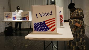 People vote in the 2024 US presidential election on Election Day, at the Mattress Factory in Pittsburgh, Pennsylvania, US, November 5, 2024. File Image/Reuters