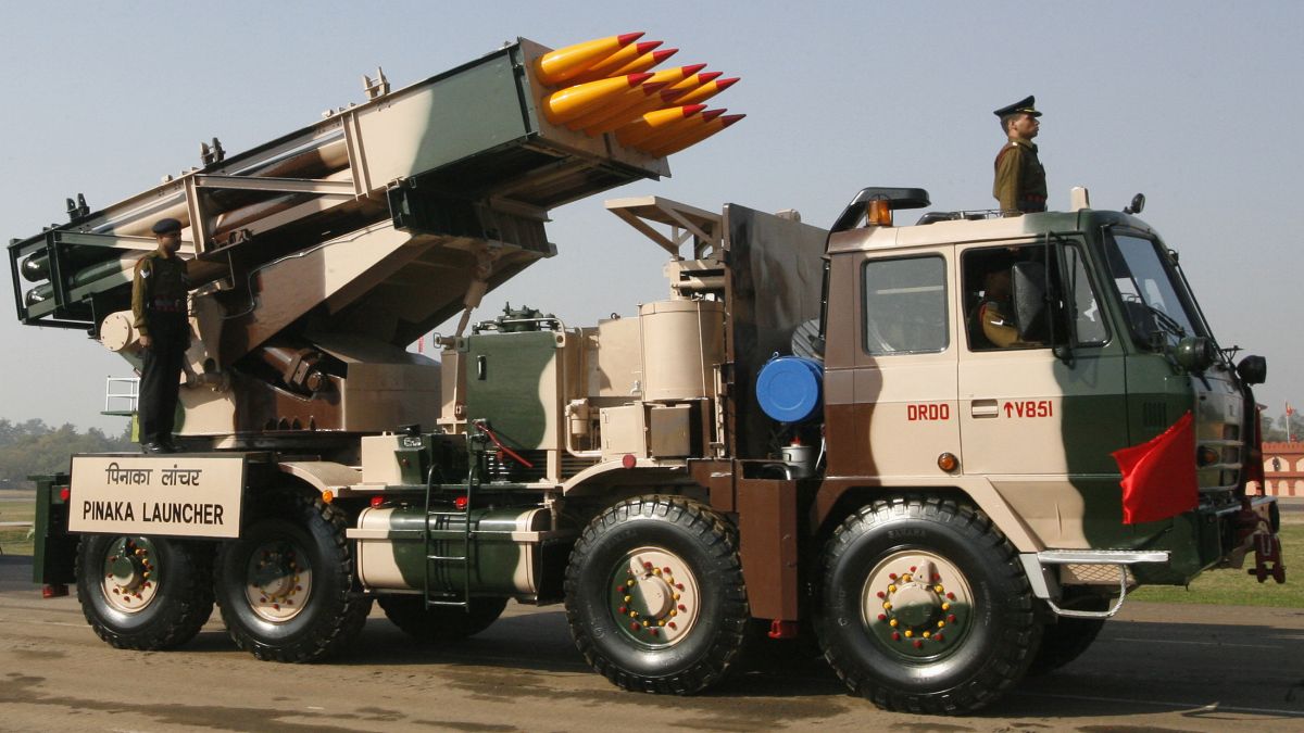 Cabinet clears Rs 10,200 Cr deal for indigenous Pinaka rocket system in a major boost for army. File image/Reuters Cabinet clears Rs 10,200 Cr deal for indigenous Pinaka rocket system in a major boost for army. File image/Reuters
