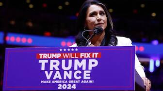 Gabbard, a former Democrat, has been  critical of Biden and his administration, accusing her former party of being controlled by an 'elitist cabal of warmongers' and pushing 'woke' ideologies. AFP