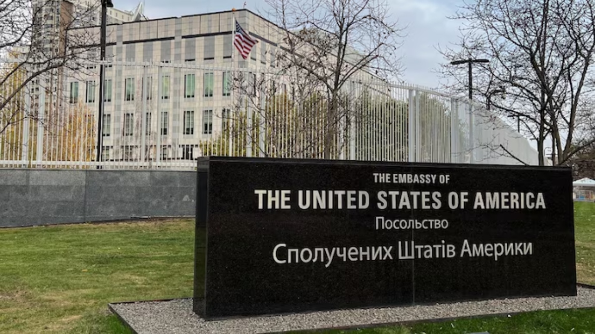 The US embassy in Kyiv, Ukraine. Reuters The US embassy in Kyiv, Ukraine. Reuters