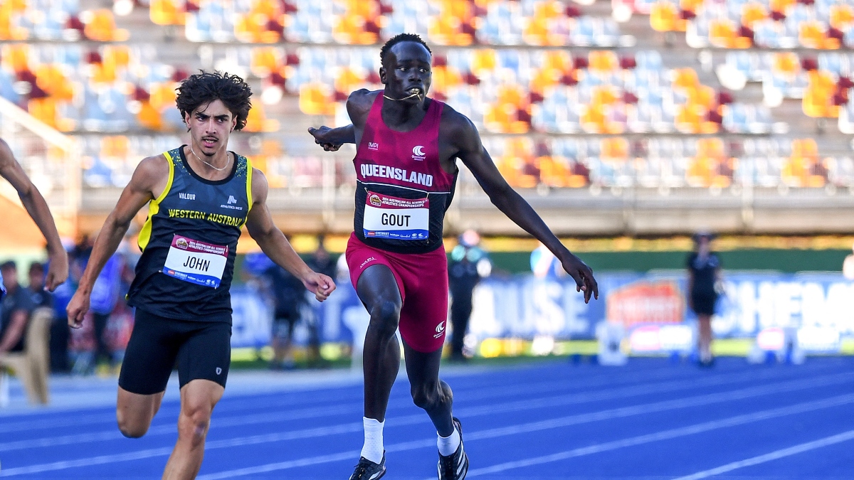 Young Australian sprinter Gout Gout has signed a multi-year deal with Adidas. Gout Gout is considered as the next Usain Bolt. Reuters Young Australian sprinter Gout Gout has signed a multi-year deal with Adidas. Gout Gout is considered as the next Usain Bolt. Reuters