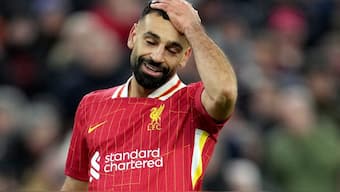 Mohamed Salah could reportedly leave Liverpool at the end of the 2024-25 season. AP 