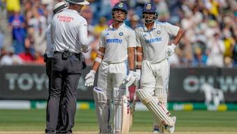 Yashasvi Jaiswal was controversially given out during India's chase against Australia in Melbourne. AP 