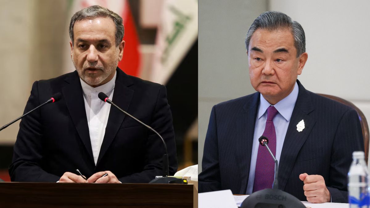 Iranian Foreign Minister Abbas Araghch with his Chinese counterpart Wang Yi in Beijing. Reuters File Iranian Foreign Minister Abbas Araghch with his Chinese counterpart Wang Yi in Beijing. Reuters File