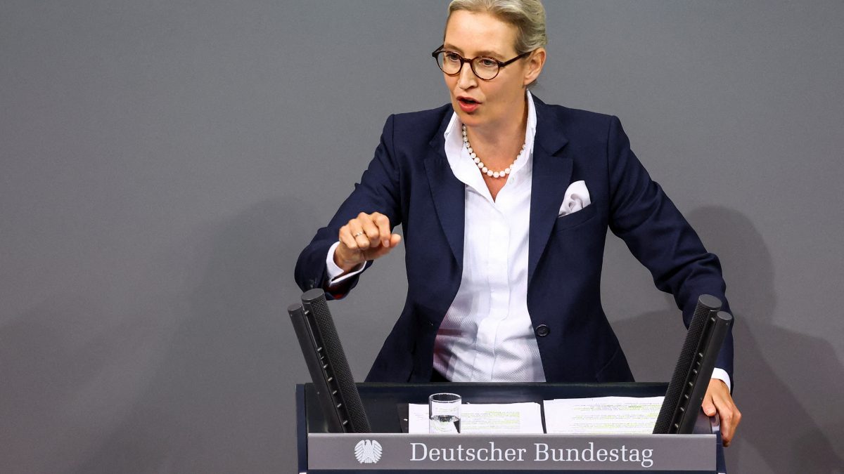 Germany's Alternative for Germany (AfD) party co-leader Alice Weidel. File image/ Reuters Germany's Alternative for Germany (AfD) party co-leader Alice Weidel. File image/ Reuters