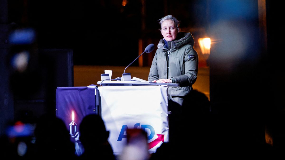 Alice Weidel, co-leader of the far-right Alternative for Germany party (AfD) speaks during a rally, near the site of the deadly car-ramming attack at a Christmas market, in Magdeburg, Germany, December 23, 2024. File Image/Reuters Alice Weidel, co-leader of the far-right Alternative for Germany party (AfD) speaks during a rally, near the site of the deadly car-ramming attack at a Christmas market, in Magdeburg, Germany, December 23, 2024. File Image/Reuters
