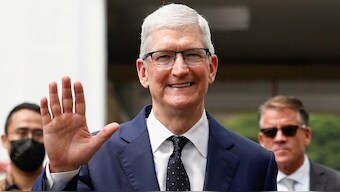 Apple’s stock currently trades at 34 times its projected earnings over the next 12 months, making it one of the pricier names among the so-called Magnificent Seven. Only Amazon (40 times) and Tesla (140 times) carry higher valuations. Image Credit: Reuters
