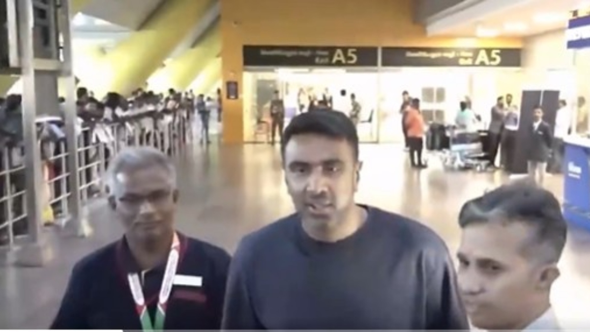 Ravichandran Ashwin returned to Chennai on Thursday, a day after announcing retirement from international cricket. Image: PTI screengrab Ravichandran Ashwin returned to Chennai on Thursday, a day after announcing retirement from international cricket. Image: PTI screengrab